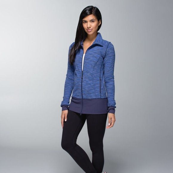 *Rare* Lululemon Full Zip Nice Asana Jacket - Wee Are From Space Cadet Blue - 6 - Picture 2 of 7